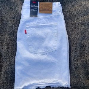 High Waisted Levi Denim Jean Skirt